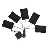 5 in 1 Electric Vest Cloth Heat Pad 3 Gears Temperature Adjustable USB Heating Pad Waterproof Composite Fiber Heater Pad