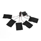 5 in 1 Electric Vest Cloth Heat Pad 3 Gears Temperature Adjustable USB Heating Pad Waterproof Composite Fiber Heater Pad - Side View