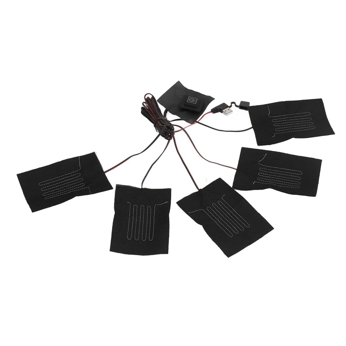 5 in 1 Electric Vest Cloth Heat Pad 3 Gears Temperature Adjustable USB Heating Pad Waterproof Composite Fiber Heater Pad