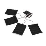 Heating Cloth Heater Waterproof 3 Gears Composite Fiber with Four Pieces USB Powered Clothes Heating Pad for Winter - Front View