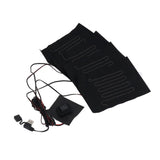 Heating Cloth Heater Waterproof 3 Gears Composite Fiber with Four Pieces USB Powered Clothes Heating Pad for Winter