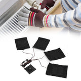 Heating Cloth Heater Waterproof 3 Gears Composite Fiber with Four Pieces USB Powered Clothes Heating Pad for Winter