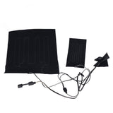 2 in 1 Electric Heating Pad with 3 Gear Adjustable Temperature Waterproof USB Power Heating Warmer Pad For Vest Jacket