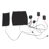 Electric Heating Pad 1 for 2 Adjustable 3 Level Dual Motors Soft Heating Belt for Vibrating Massage - Side View