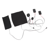 Electric Heating Pad 1 for 2 Adjustable 3 Level Dual Motors Soft Heating Belt for Vibrating Massage