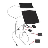 Electric Heating Pad 1 for 2 Adjustable 3 Level Dual Motors Soft Heating Belt for Vibrating Massage - Low Angle