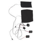 Electric Heating Pad 1 for 2 Adjustable 3 Level Dual Motors Soft Heating Belt for Vibrating Massage - Extra Image