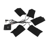 Electric Cloth Heater Pad 3 Gears Adjustable Temperature USB Heating Pad for Men Women - Top-Down View