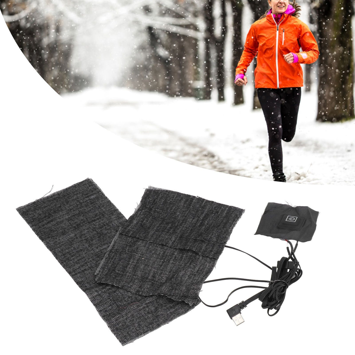 3 In 1 Clothes Heater Pad USB 3 Temperature Settings Electric Cloth Heating Sheet Soft Washable Cloth Warmer Pad for Winter