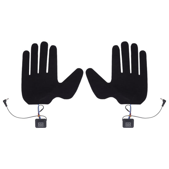 2Pcs Electric Heating Gloves Pads 5 Finger Glove Heating Sheet with 3 Adjuatable Gears for Skiing Cycling