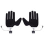 2Pcs Electric Heating Gloves Pads 5 Finger Glove Heating Sheet with 3 Adjuatable Gears for Skiing Cycling