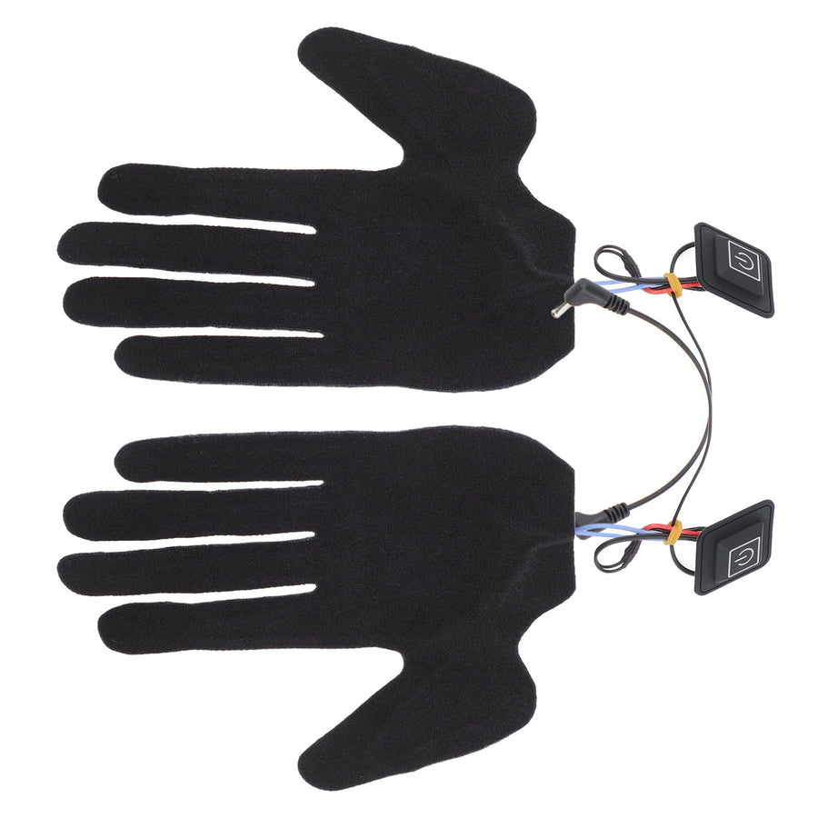 2Pcs Electric Heating Gloves Pads 5 Finger Glove Heating Sheet with 3 Adjuatable Gears for Skiing Cycling
