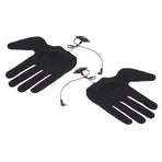 2Pcs Electric Heating Gloves Pads 5 Finger Glove Heating Sheet with 3 Adjuatable Gears for Skiing Cycling