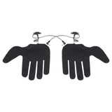 2Pcs Electric Heating Gloves Pads 5 Finger Glove Heating Sheet with 3 Adjuatable Gears for Skiing Cycling - 45-Degree Angle