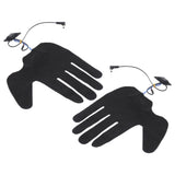 2Pcs Electric Heating Gloves Pads 5 Finger Glove Heating Sheet with 3 Adjuatable Gears for Skiing Cycling