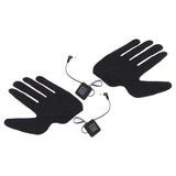 2Pcs Electric Heating Gloves Pads 5 Finger Glove Heating Sheet with 3 Adjuatable Gears for Skiing Cycling