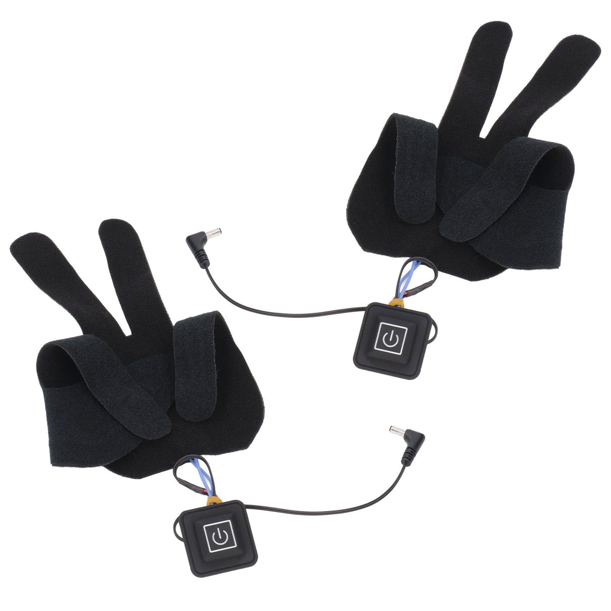 2Pcs Electric Heating Gloves Pads 5 Finger Glove Heating Sheet with 3 Adjuatable Gears for Skiing Cycling