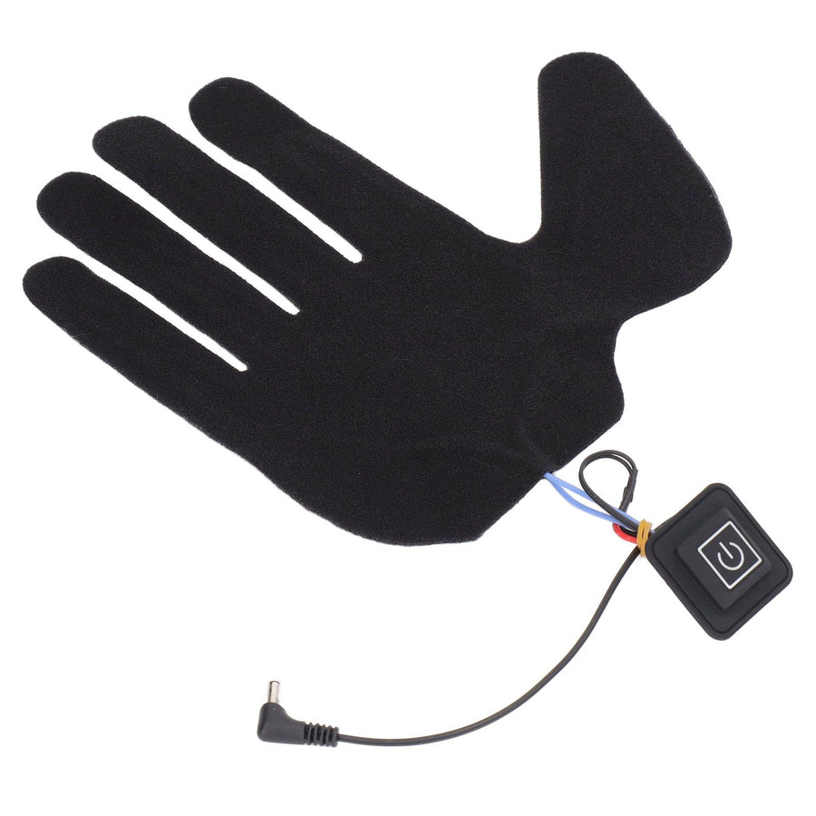 2Pcs Electric Heating Gloves Pads 5 Finger Glove Heating Sheet with 3 Adjuatable Gears for Skiing Cycling