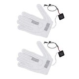 2 PCS Electric Heating Sheet 3 Gears Adjustable Heating Film Replacement DC Electric Heater Pads for Heating Gloves - Top-Down View