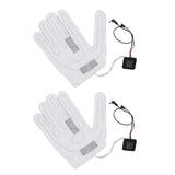 2 PCS Electric Heating Sheet 3 Gears Adjustable Heating Film Replacement DC Electric Heater Pads for Heating Gloves - 45-Degree Angle