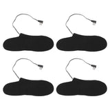 4 Pcs Electric Heated Insoles Foot Warmers USB Rechargeable High Temperature for Winter Outdoor Activities - Top-Down View