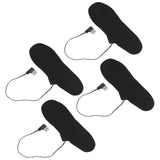 4 Pcs Electric Heated Insoles Foot Warmers USB Rechargeable High Temperature for Winter Outdoor Activities - Close-Up Angle