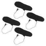 4 Pcs Electric Heated Insoles Foot Warmers USB Rechargeable High Temperature for Winter Outdoor Activities