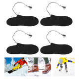4 Pcs Electric Heated Insoles Foot Warmers USB Rechargeable High Temperature for Winter Outdoor Activities - Extra Image
