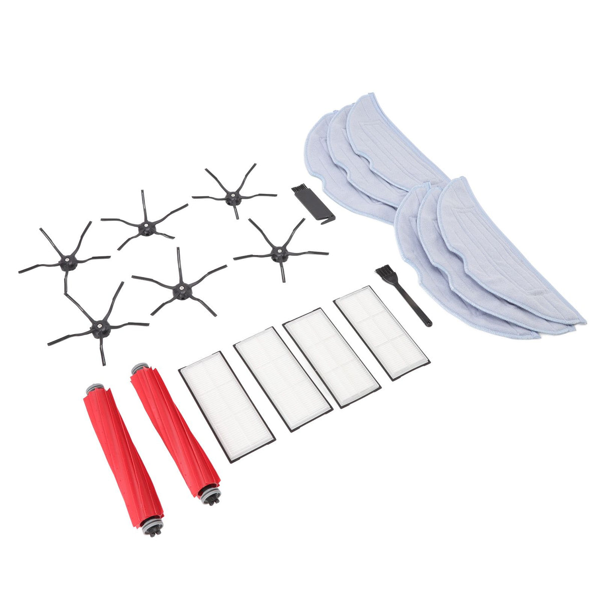 Sweeper Replacement Parts ABS High Efficiency Dust Bag Main Side Brush Filter Ragset for Roborock