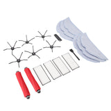Sweeper Replacement Parts ABS High Efficiency Dust Bag Main Side Brush Filter Ragset for Roborock - 45-Degree Angle