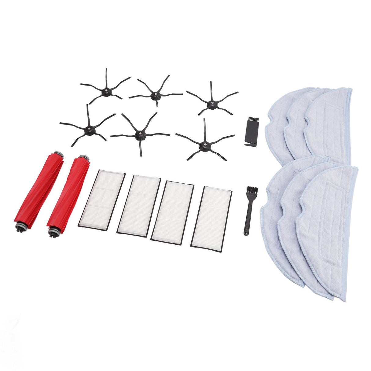 Sweeper Replacement Parts ABS High Efficiency Dust Bag Main Side Brush Filter Ragset for Roborock