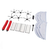 Sweeper Replacement Parts ABS High Efficiency Dust Bag Main Side Brush Filter Ragset for Roborock - Low Angle