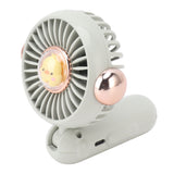 Foldable Mini Fan Cute Lightweight 900mAh Adjustable Low Noise Handheld Fan for Summer Green - 45-Degree Angle