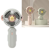Foldable Mini Fan Cute Lightweight 900mAh Adjustable Low Noise Handheld Fan for Summer Green