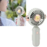 Foldable Mini Fan Cute Lightweight 900mAh Adjustable Low Noise Handheld Fan for Summer Green