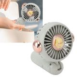 Foldable Mini Fan Cute Lightweight 900mAh Adjustable Low Noise Handheld Fan for Summer Green