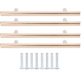 4Set Door Handle Aluminum Alloy Gold Drawer Pull Handles Cabinet Wardrobe Closet HardwareHole Distance 96
