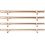 4Set Door Handle Aluminum Alloy Gold Drawer Pull Handles Cabinet Wardrobe Closet HardwareHole Distance 96 - Front View