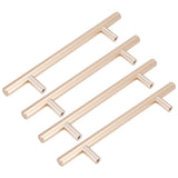 4Set Door Handle Aluminum Alloy Gold Drawer Pull Handles Cabinet Wardrobe Closet HardwareHole Distance 96 - Rear View