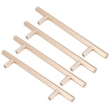 4Set Door Handle Aluminum Alloy Gold Drawer Pull Handles Cabinet Wardrobe Closet HardwareHole Distance 96