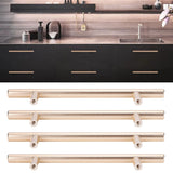 4Set Door Handle Aluminum Alloy Gold Drawer Pull Handles Cabinet Wardrobe Closet HardwareHole Distance 96