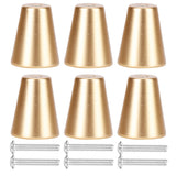 6 Sets Gold Drawer Handle Space Aluminum European Style Handle Furniture Replacement PartsRound Single Hole