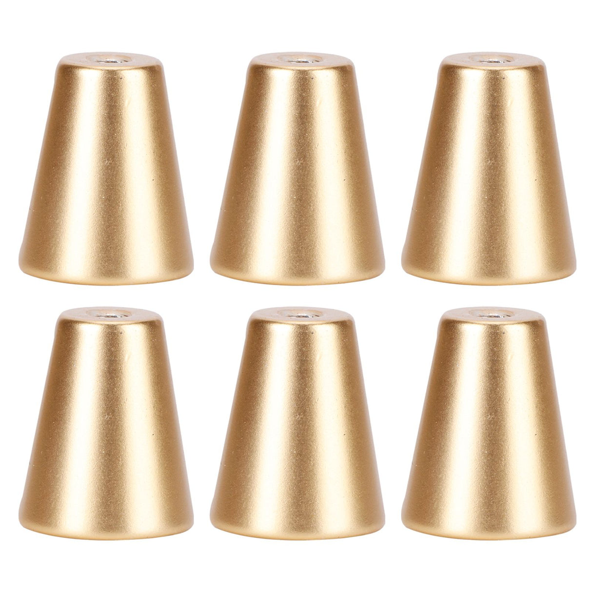 6 Sets Gold Drawer Handle Space Aluminum European Style Handle Furniture Replacement PartsRound Single Hole
