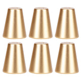 6 Sets Gold Drawer Handle Space Aluminum European Style Handle Furniture Replacement PartsRound Single Hole - Front View