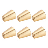 6 Sets Gold Drawer Handle Space Aluminum European Style Handle Furniture Replacement PartsRound Single Hole - Rear View