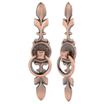 2 Sets Ring Pull Round Single Hole Handles Knob for Kitchen Cabinet Cupboard Door Drawer231 Large Antique Copper