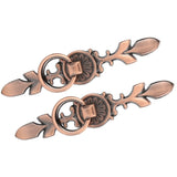 2 Sets Ring Pull Round Single Hole Handles Knob for Kitchen Cabinet Cupboard Door Drawer231 Large Antique Copper