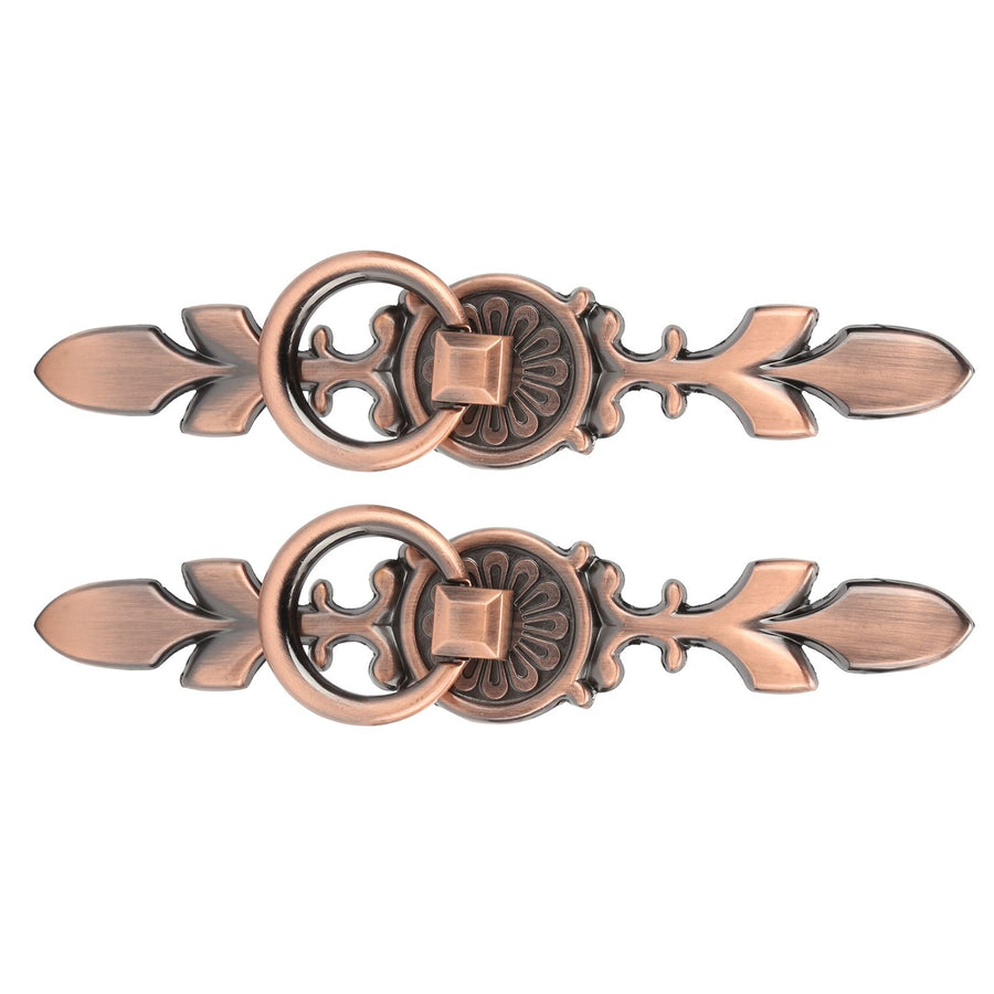 2 Sets Ring Pull Round Single Hole Handles Knob for Kitchen Cabinet Cupboard Door Drawer231 Large Antique Copper