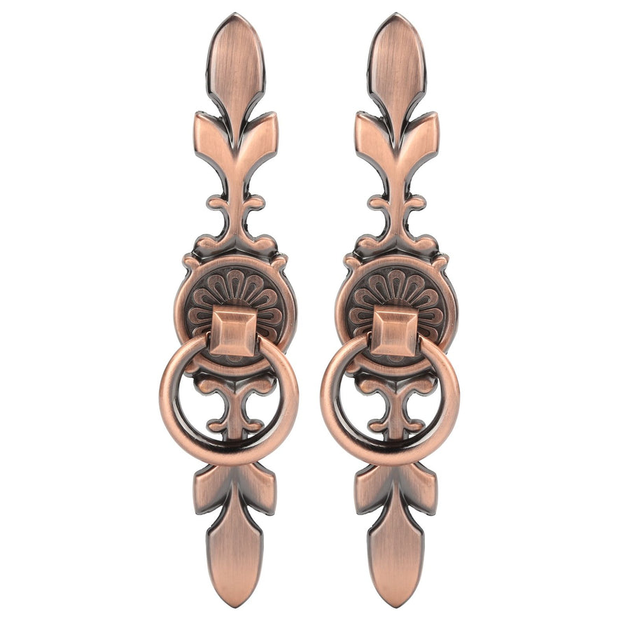 2 Sets Ring Pull Round Single Hole Handles Knob for Kitchen Cabinet Cupboard Door Drawer231 Large Antique Copper
