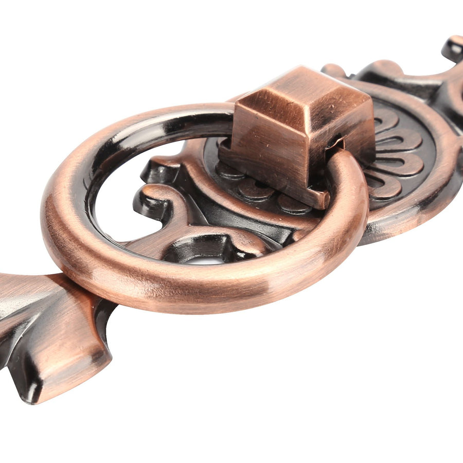 2 Sets Ring Pull Round Single Hole Handles Knob for Kitchen Cabinet Cupboard Door Drawer231 Large Antique Copper